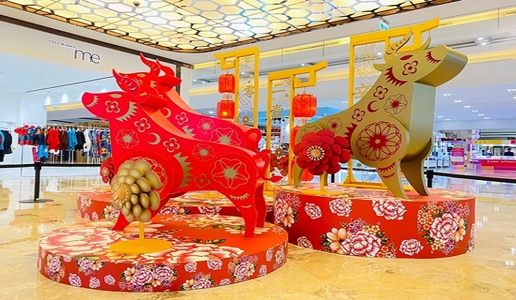 台南走春景點再加一! 南紡購物中心打造彩繪燈海、造型春牛迎新春 (勁報0122)